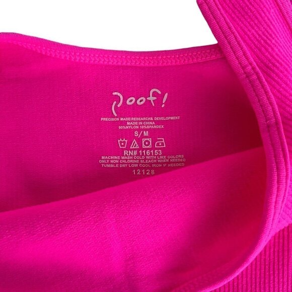 Hot Pink  Stretchable Ribbed Tank Top - Picture 4 of 9